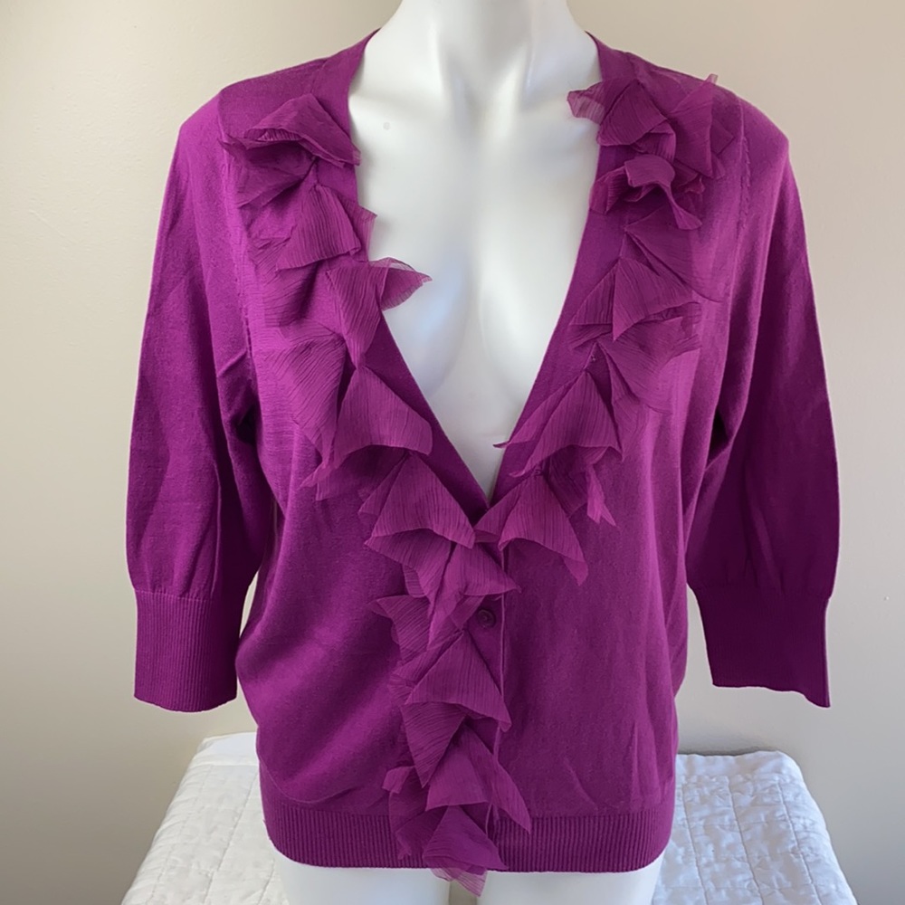 Lane Bryant Ruffled Cardigan - Picture 11 of 15